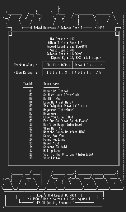 NFO file for 112-Room_112-RNS