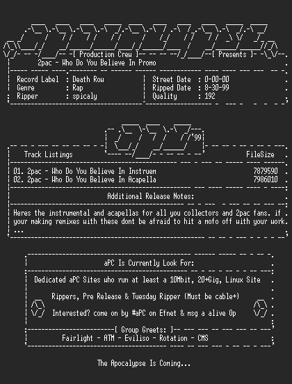 NFO file for 2pac-Who_Do_You_Believe_In_Promo-1999-aPC