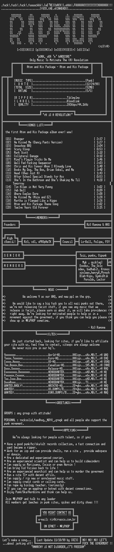 NFO file for Atom_and_His_Package-Atom_and_His_Package-1997-rH