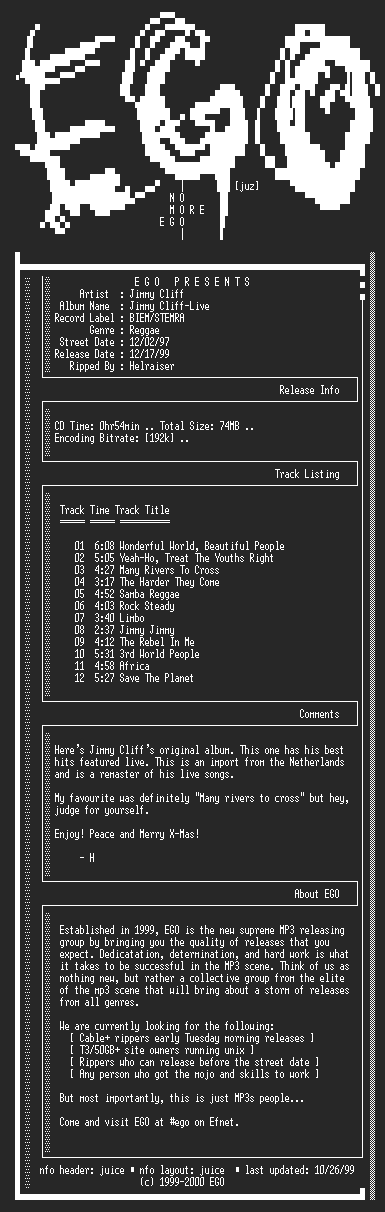 NFO file for Jimmy_Cliff-Jimmy_Cliff-Live-1997-EGO