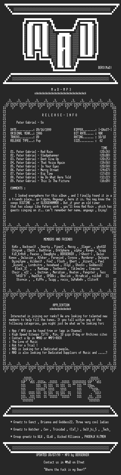 NFO file for Peter_Gabriel_-_So_(1986)-MAD