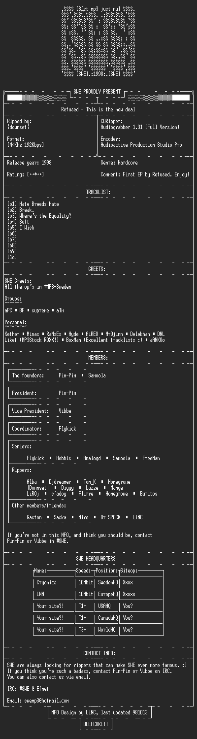 NFO file for Refused-This_Is_The_New_Deal-SWE