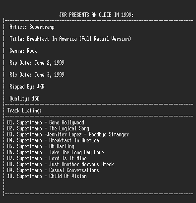 NFO file for Supertramp-Breakfast_In_America-JKR