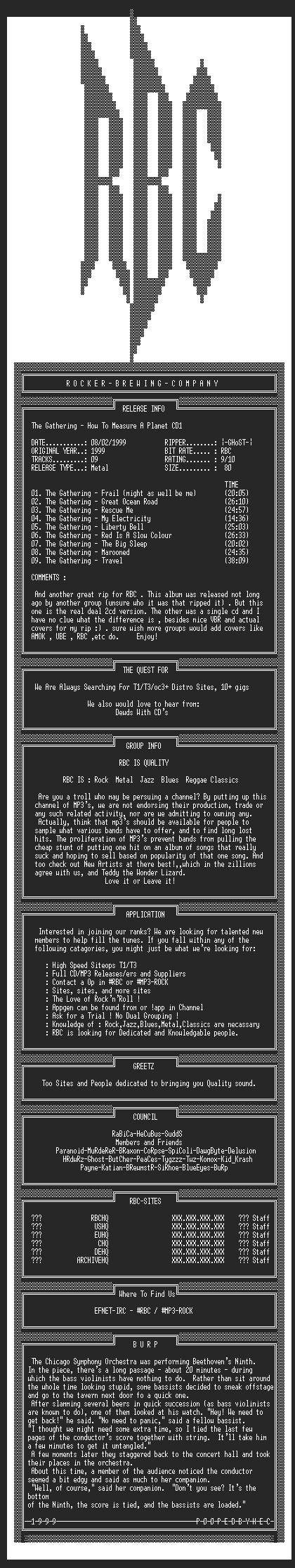 NFO file for The_Gathering_-_How_To_Measure_A_Planet_2CD_(1999)_-_RBC