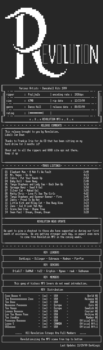 NFO file for VA-Dancehall_Hits_1999-1999-REV