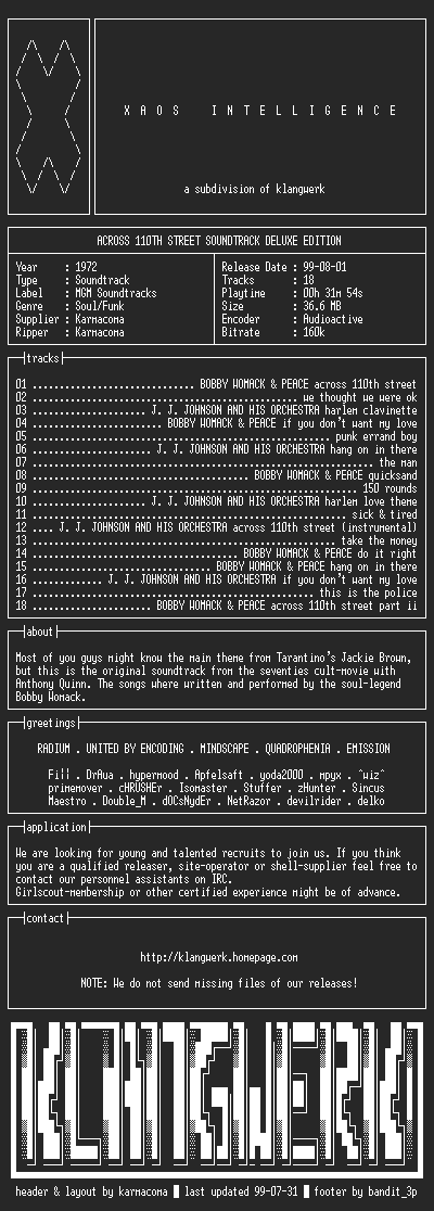 NFO file for Across.110th.Street.Soundtrack.Deluxe.Edition-1972-XI-kW