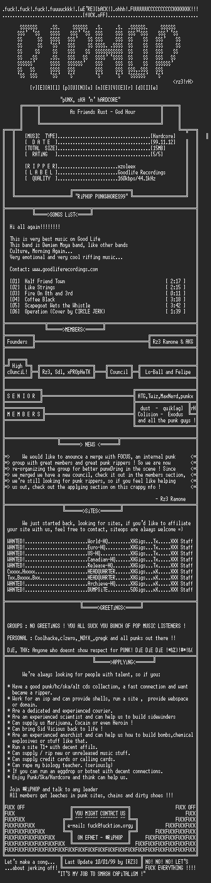 NFO file for As_Friends_Rust-God_Hour-1999-rH