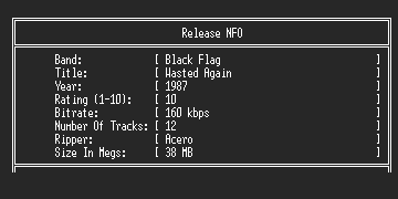 NFO file for Black_Flag-Wasted_Again-1987-Acero-BKF