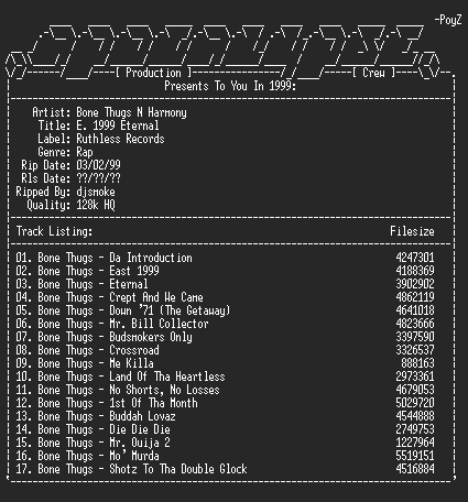 NFO file for Bone_Thugs_N_Harmony-E._1999_Eternal-djsmoke-aPC