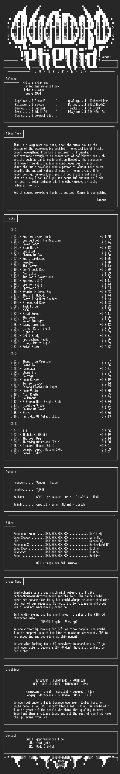 NFO file for Brian_Eno-Instrumental_Box-1994-QDP