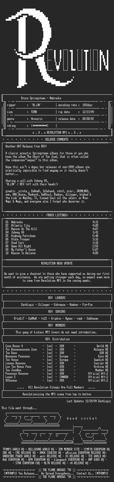 NFO file for Bruce_Springsteen-Nebraska-1982-REV