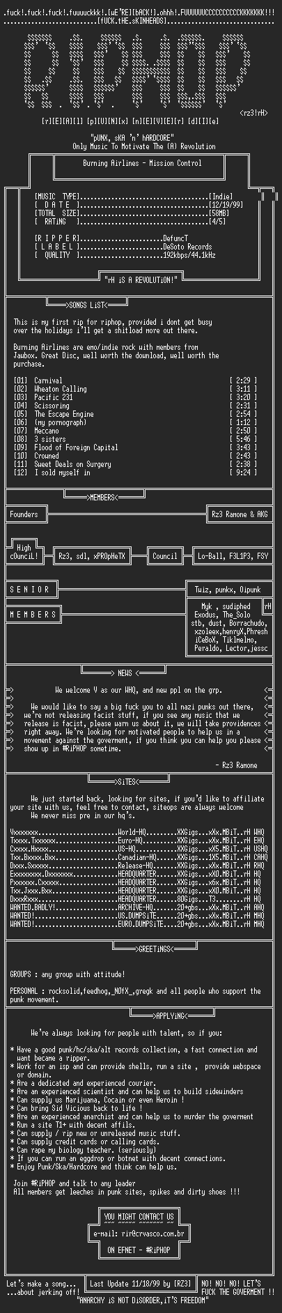 NFO file for Burning_Airlines-Mission_Control-1999-rH