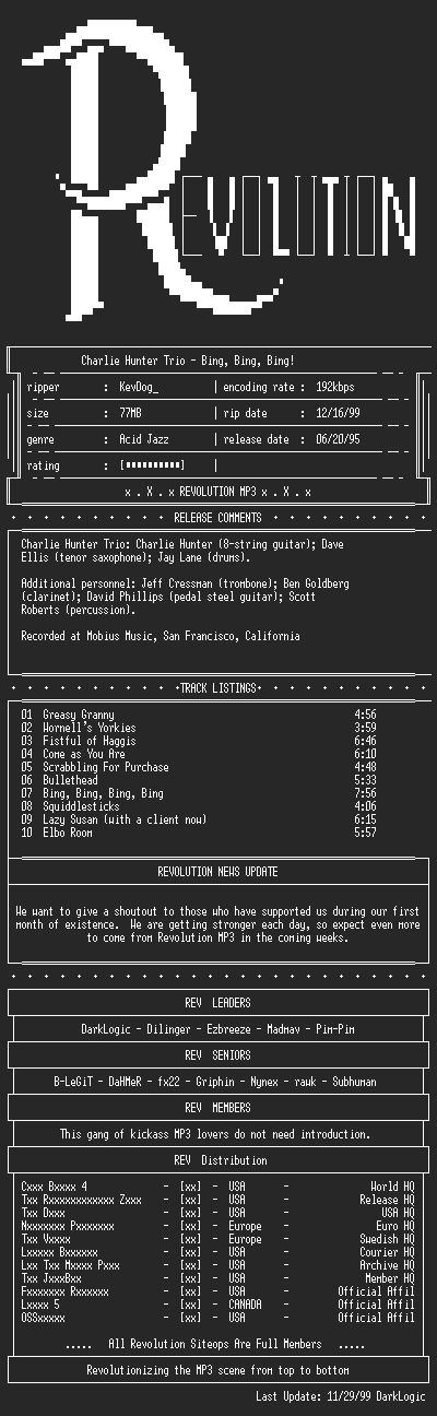 NFO file for Charlie_Hunter_Trio-Bing_Bing_Bing-1995-REV