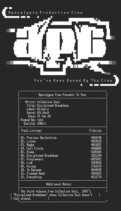 NFO file for Collective_soul-disciplined_breakdown-apc-ratm