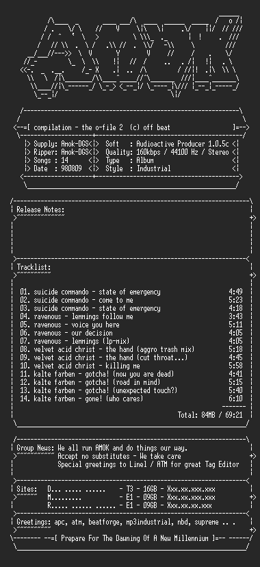 NFO file for Compilation-the_o_file_2-amok