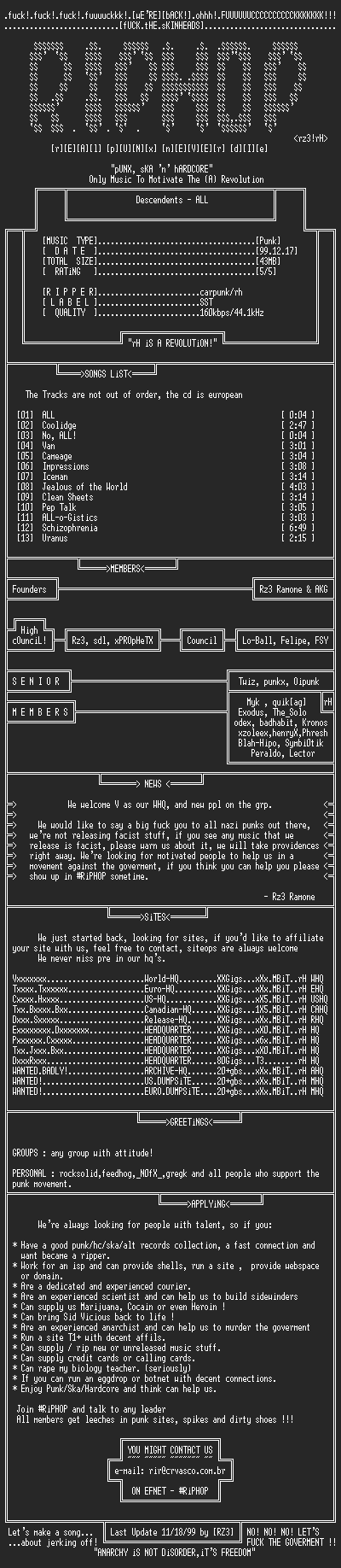 NFO file for Descendents-All-1987-rH