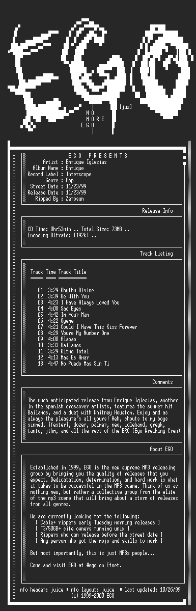 NFO file for Enrique_Iglesias-Enrique-1999-EGO