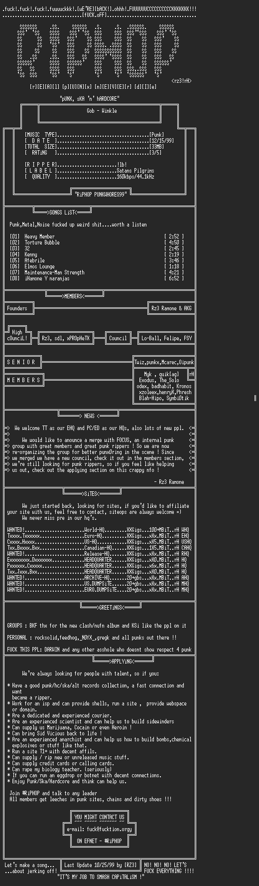 NFO file for Gob-Winkle-19xx-rH