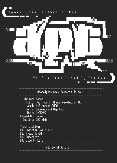 NFO file for Hades-the_face_of_a_new_revolution-apc-tower