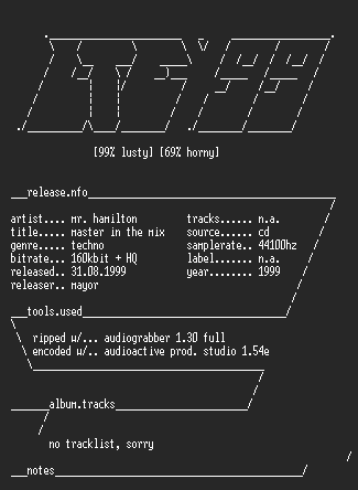 NFO file for Mixmaster_M_H-Master_In_The_Mix_CD_Mayor-LtE