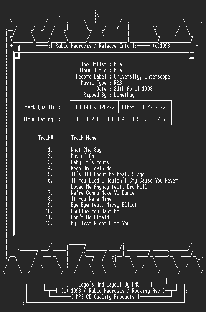 NFO file for Mya-Mya-RNS