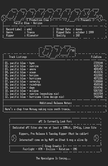 NFO file for Pacific_blue-horizon-1999-apc