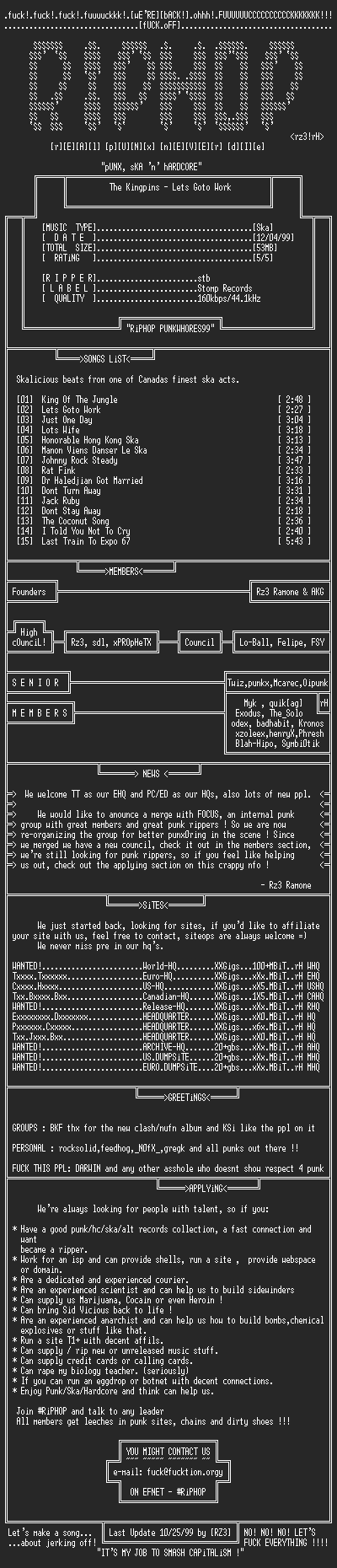 NFO file for The_Kingpins-Lets_Goto_Work-1999-rH