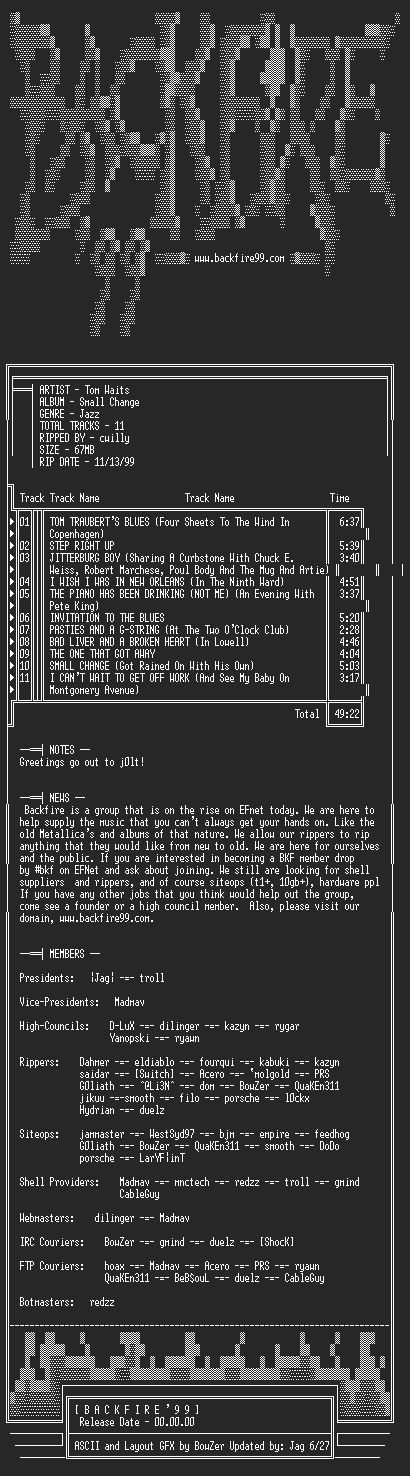 NFO file for Tom_Waits-Small_Change-1976-BKF