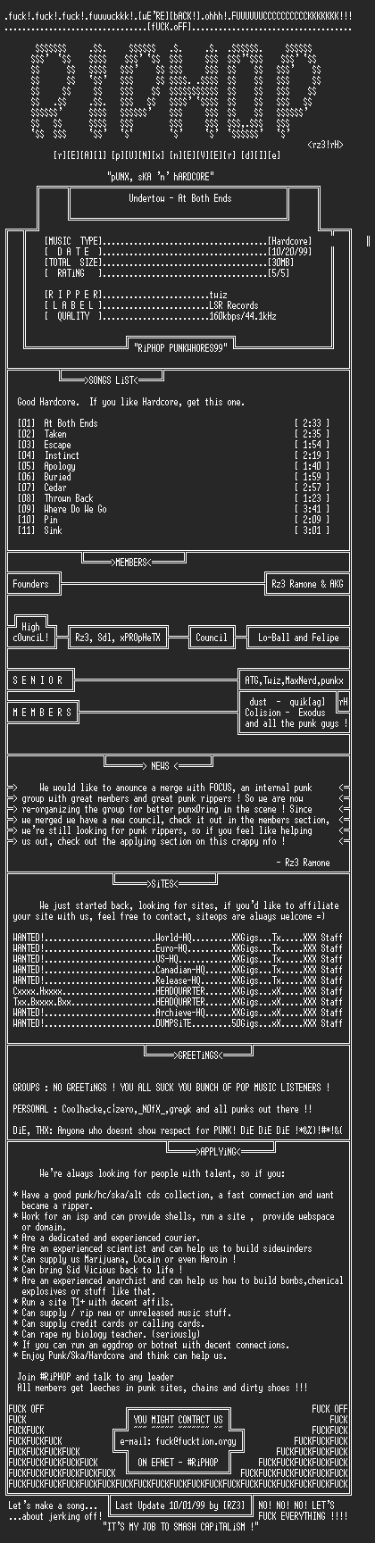 NFO file for Undertow-At_Both_Ends-1994-rH