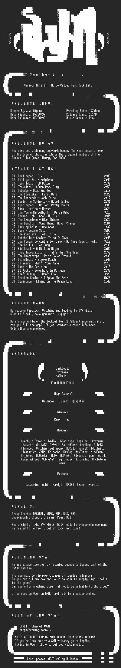 NFO file for VA-My_So_Called_Punk_Rock_Life-1999-SYN