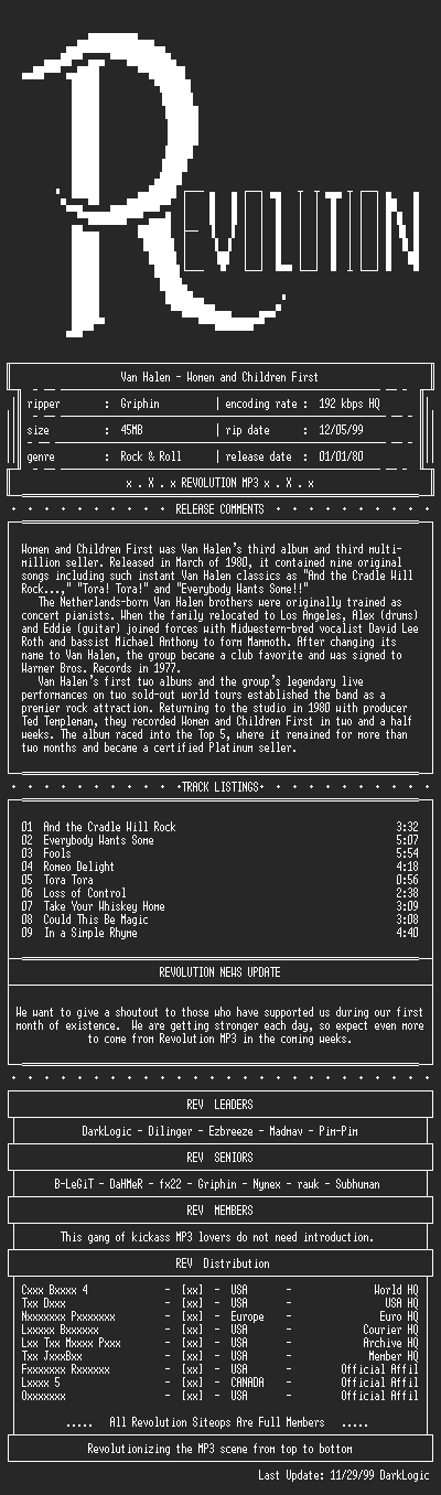 NFO file for Van_Halen-Women_And_Children_First-1980-REV