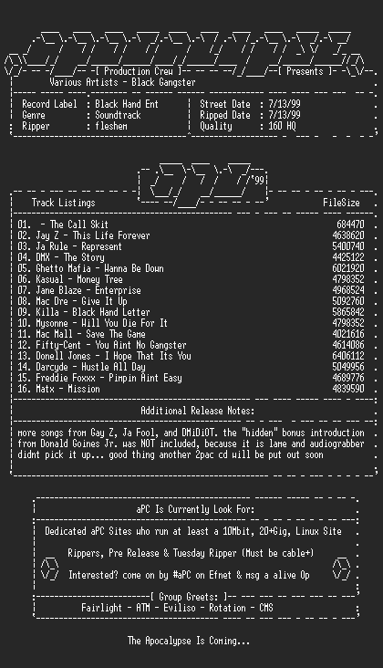 NFO file for Various_artists-black_gangster_soundtrack-1999-apc
