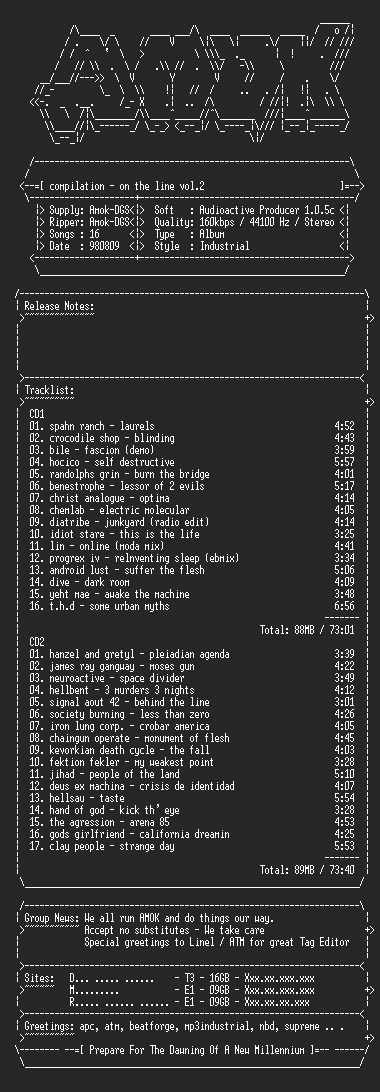 NFO file for Compilation-on_the_line_vol_2-amok