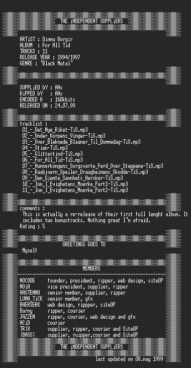 NFO file for Dimmu_Borgir_-_For_All_Tid-TiS