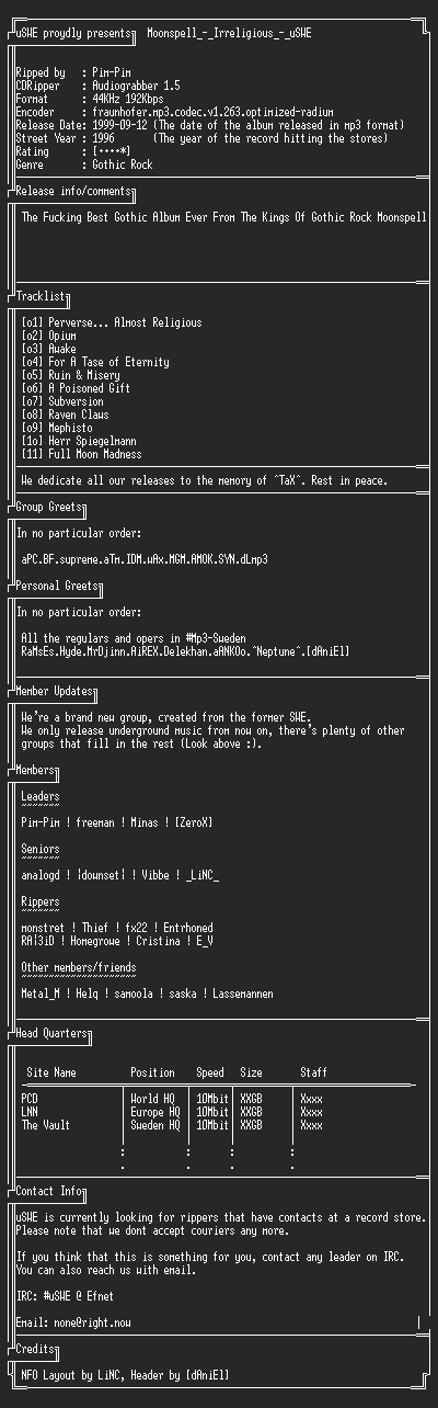 NFO file for Moonspell_-_Irreligious_-_uSWE