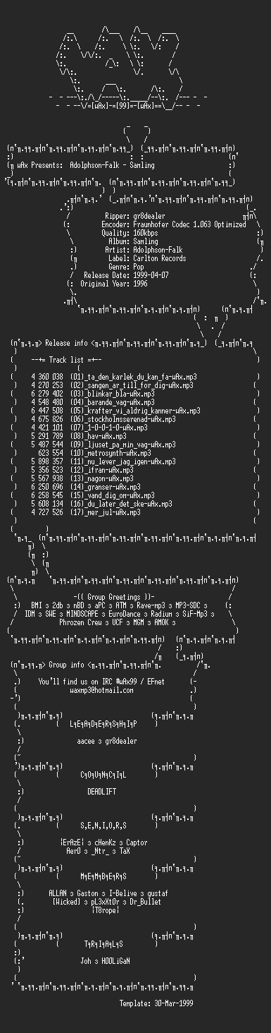 NFO file for Adolphson-Falk_-_Samling_(1996)-wAx