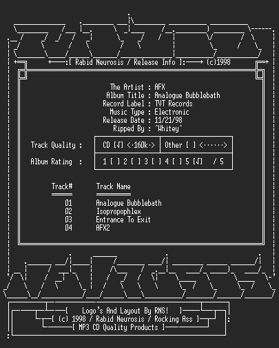 NFO file for AFX-Analogue_Bubblebath-RNS