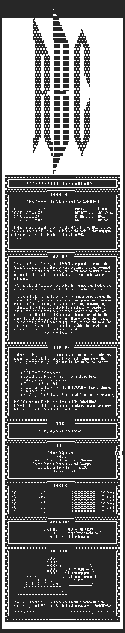 NFO file for Black_Sabbath_-_We_Sold_Our_Soul_For_Rock_N_Roll_(1976)_-_RBC