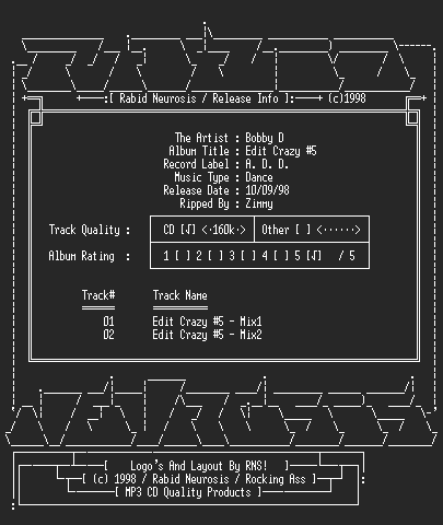 NFO file for Bobby_D-Edit_Crazy_#5-RNS