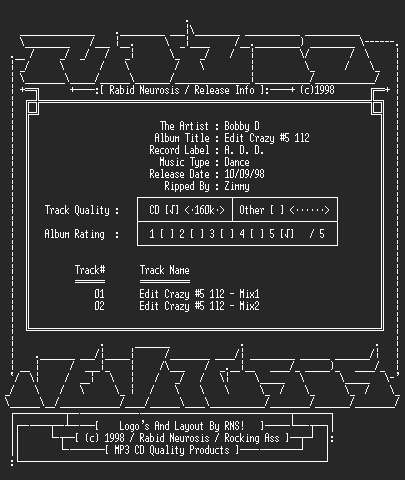 NFO file for Bobby_D-Edit_Crazy_#5_1l2-RNS