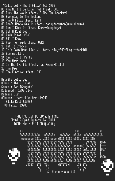 NFO file for Celly_Cel-The_G_Filez-RNS