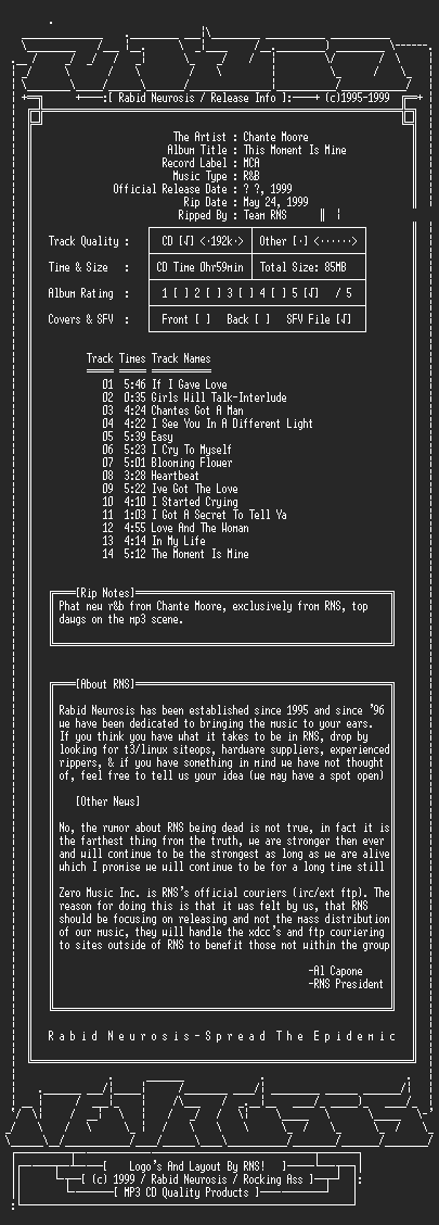 NFO file for Chante_Moore-This_Moment_Is_Mine-1999-RNS