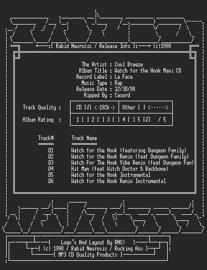 NFO file for Cool_Breeze-Watch_for_the_Hook_Maxi_CD-1998-RNS