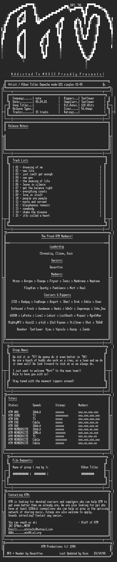 NFO file for Depeche_Mode-Singles_81-85-ATM