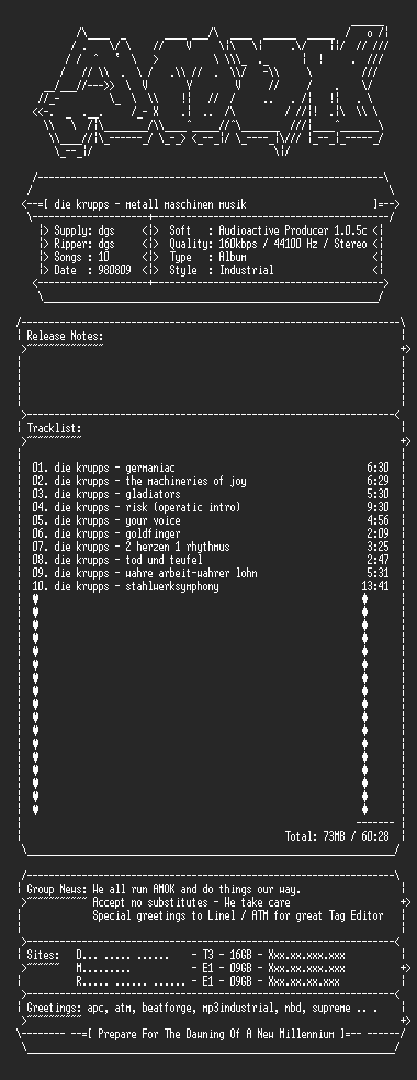 NFO file for Die_Krupps-Metall_Maschinen_Musik-AMOK