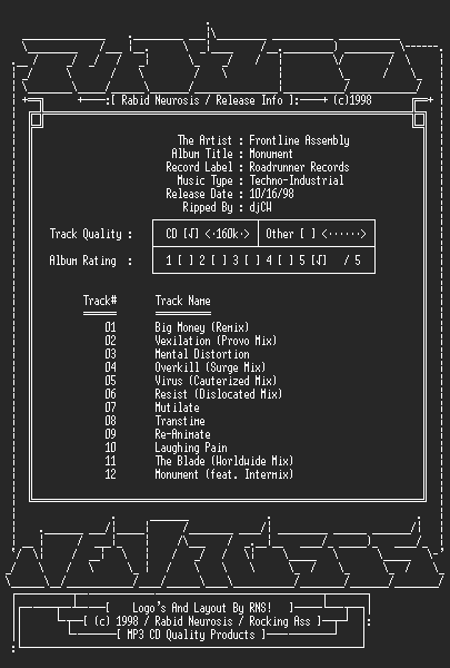 NFO file for Front_Line_Assembly-Monument-RNS