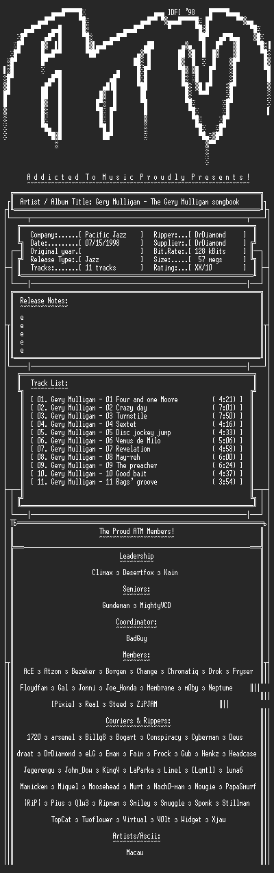 NFO file for Gerry_Mulligan-The_Gerry_Mulligan_Songbook-1995-ATM