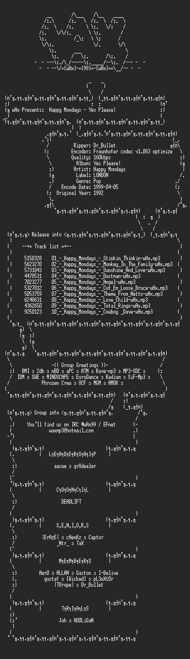 NFO file for Happy_Mondays_-_Yes_Please-wAx