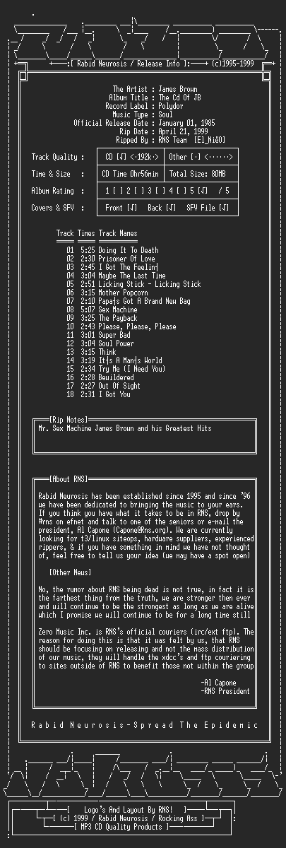 NFO file for James_Brown-The_Cd_Of_JB-1995-RNS