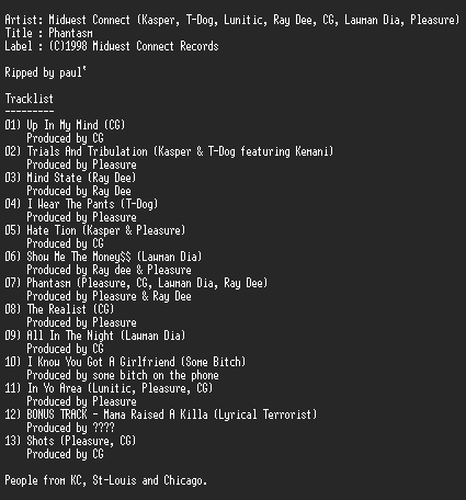 NFO file for Midwest_Connect-Phantasm-RNS